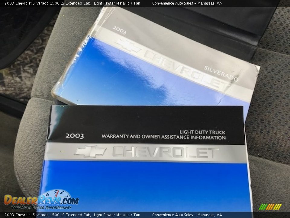 2003 Chevrolet Silverado 1500 LS Extended Cab Light Pewter Metallic / Tan Photo #35