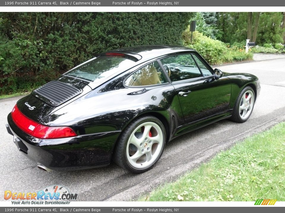 1996 Porsche 911 Carrera 4S Black / Cashmere Beige Photo #6