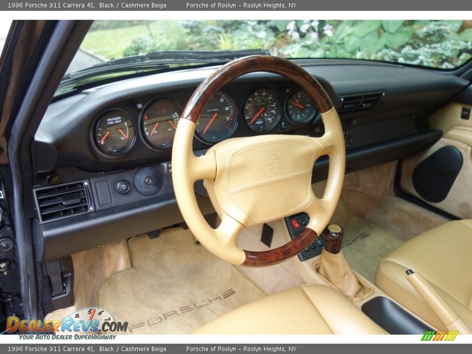 1996 Porsche 911 Carrera 4S Black / Cashmere Beige Photo #19