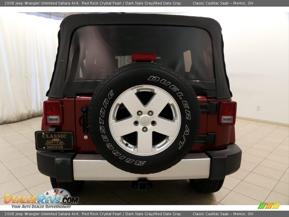 2008 Jeep Wrangler Unlimited Sahara 4x4 Red Rock Crystal Pearl / Dark Slate Gray/Med Slate Gray Photo #15