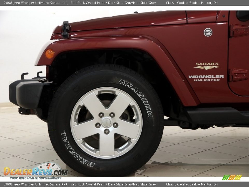 2008 Jeep Wrangler Unlimited Sahara 4x4 Red Rock Crystal Pearl / Dark Slate Gray/Med Slate Gray Photo #17