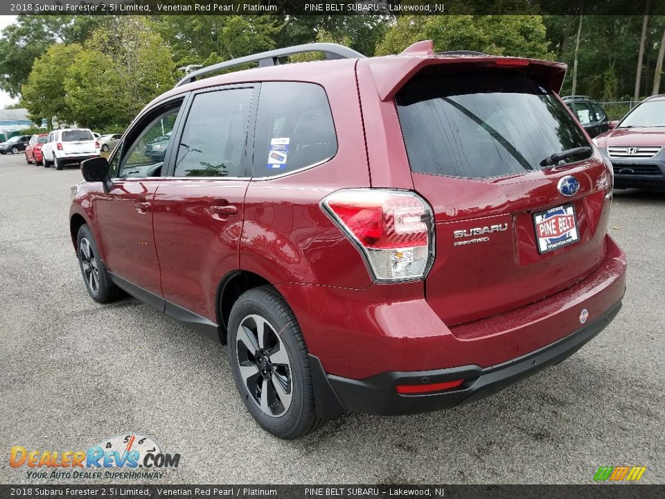 2018 Subaru Forester 2.5i Limited Venetian Red Pearl / Platinum Photo #4