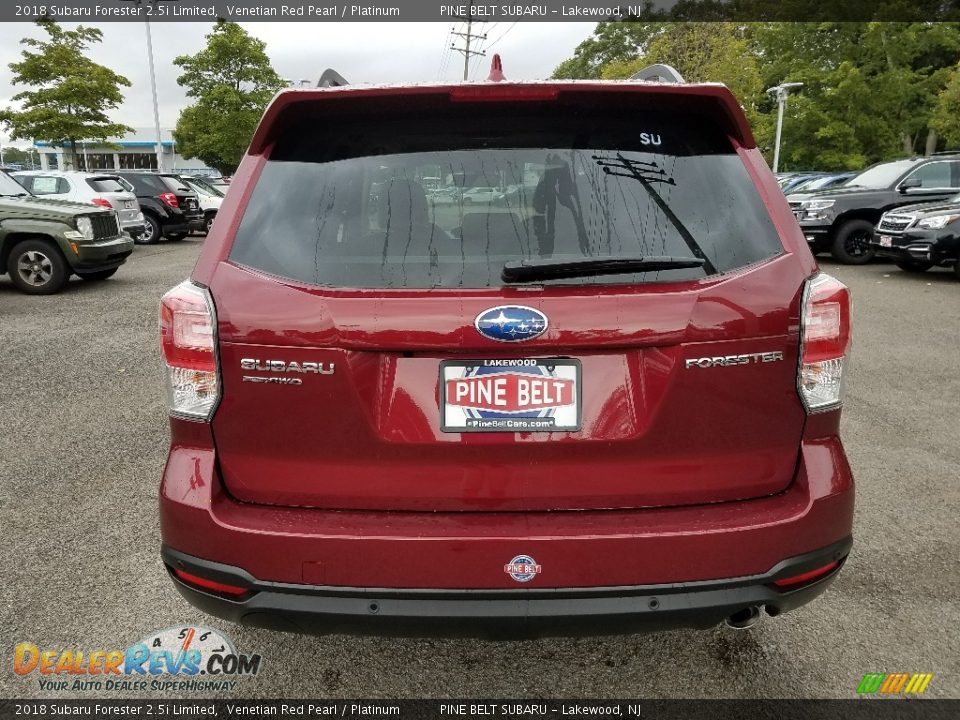 2018 Subaru Forester 2.5i Limited Venetian Red Pearl / Platinum Photo #5