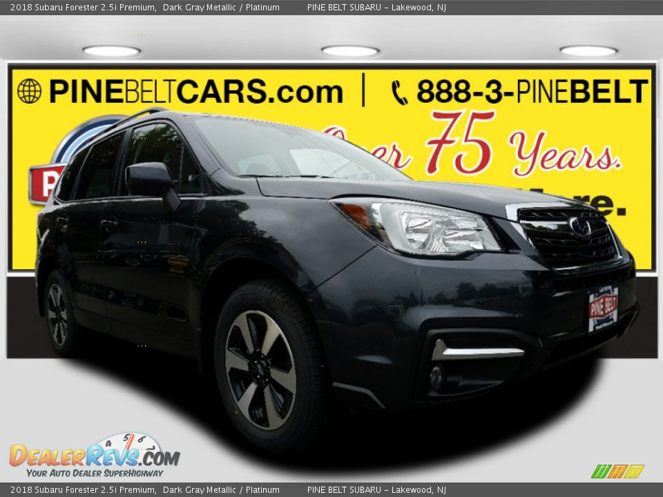 2018 Subaru Forester 2.5i Premium Dark Gray Metallic / Platinum Photo #1