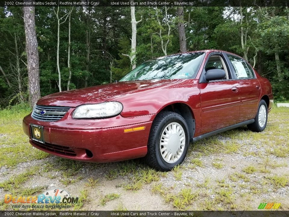 2002 Chevrolet Malibu Sedan Redfire Metallic / Gray Photo #1