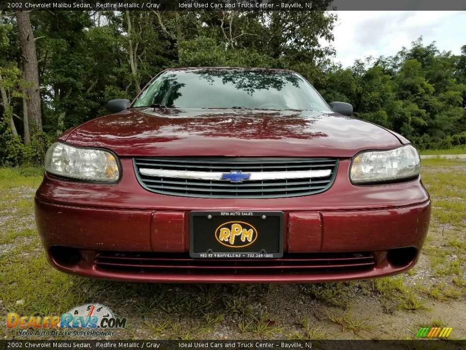 2002 Chevrolet Malibu Sedan Redfire Metallic / Gray Photo #2