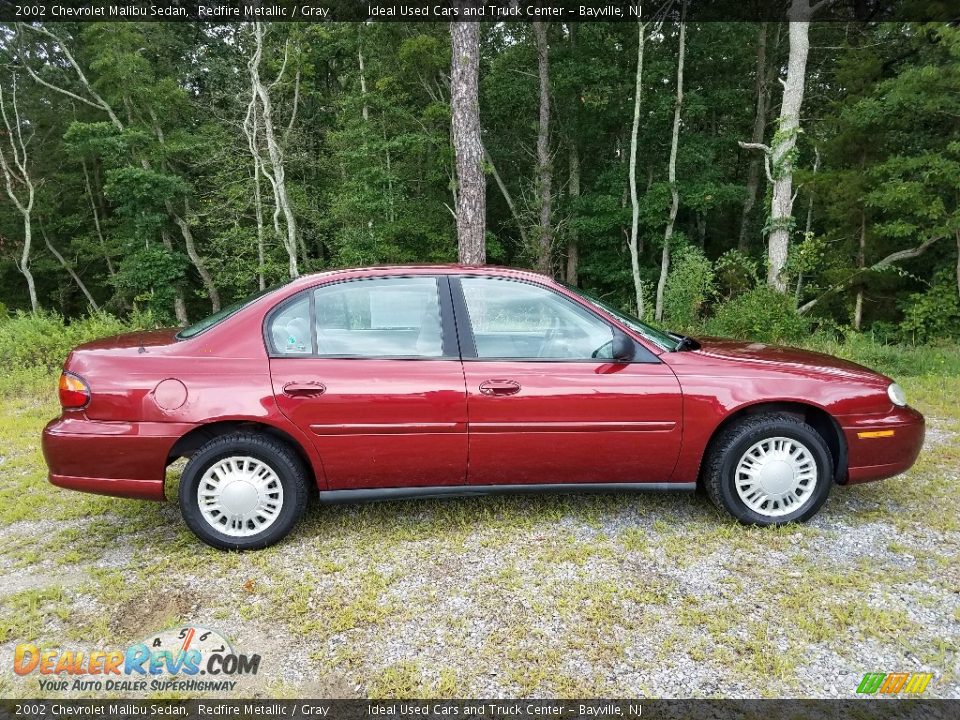 2002 Chevrolet Malibu Sedan Redfire Metallic / Gray Photo #4