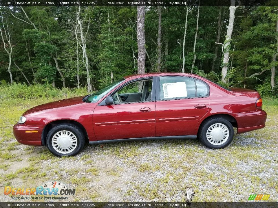 2002 Chevrolet Malibu Sedan Redfire Metallic / Gray Photo #5