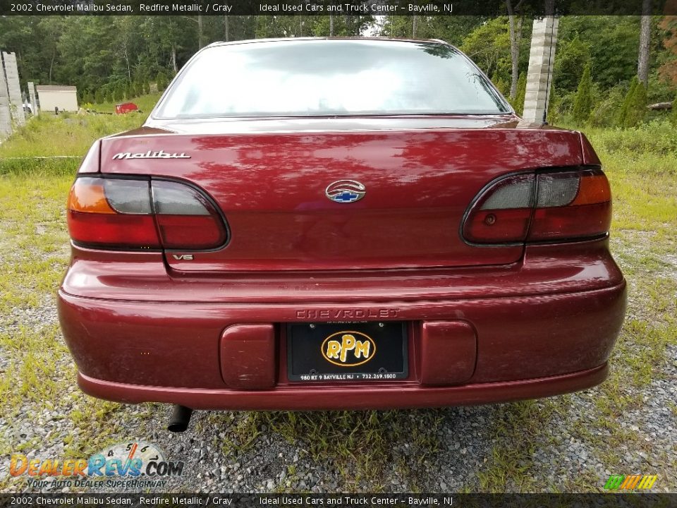 2002 Chevrolet Malibu Sedan Redfire Metallic / Gray Photo #8
