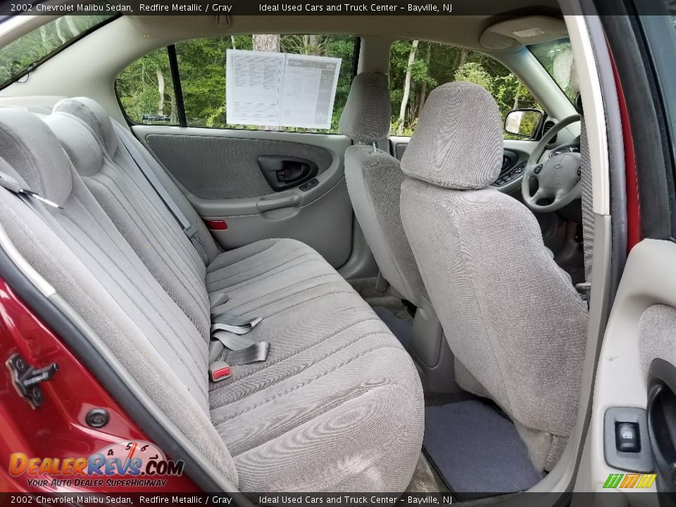 2002 Chevrolet Malibu Sedan Redfire Metallic / Gray Photo #13
