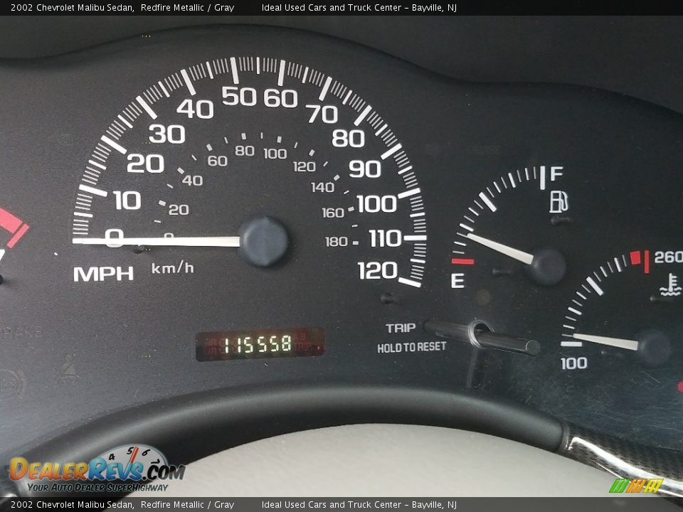2002 Chevrolet Malibu Sedan Redfire Metallic / Gray Photo #14