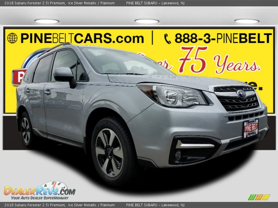 2018 Subaru Forester 2.5i Premium Ice Silver Metallic / Platinum Photo #1