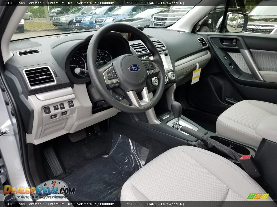 2018 Subaru Forester 2.5i Premium Ice Silver Metallic / Platinum Photo #7