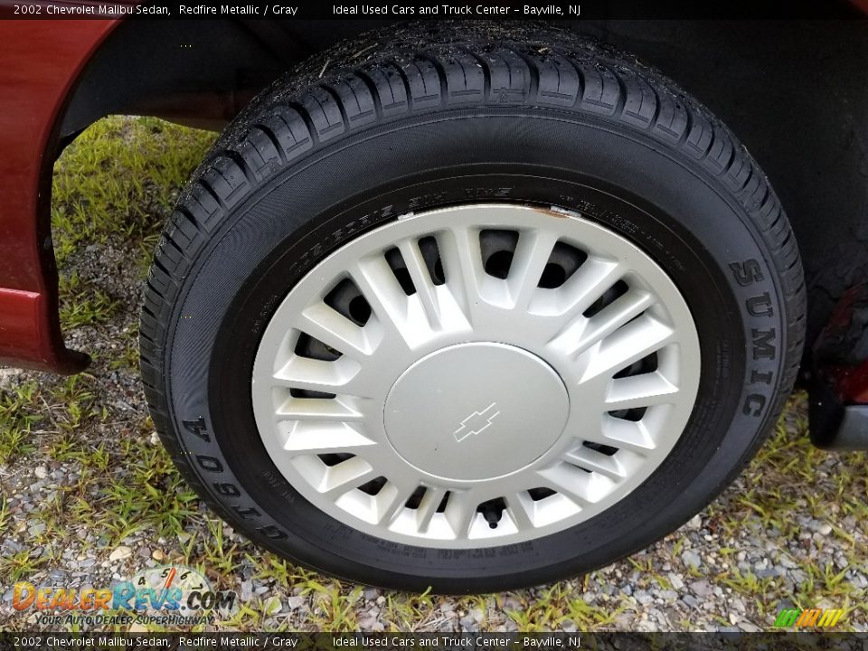2002 Chevrolet Malibu Sedan Redfire Metallic / Gray Photo #27