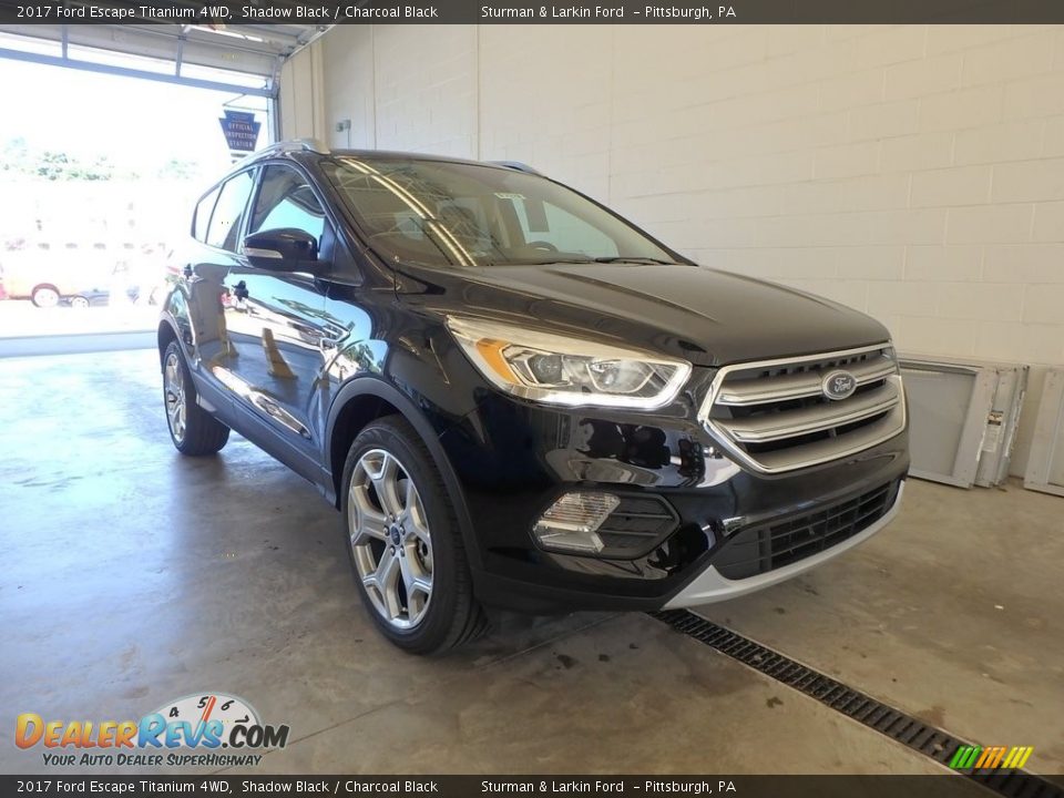 2017 Ford Escape Titanium 4WD Shadow Black / Charcoal Black Photo #1