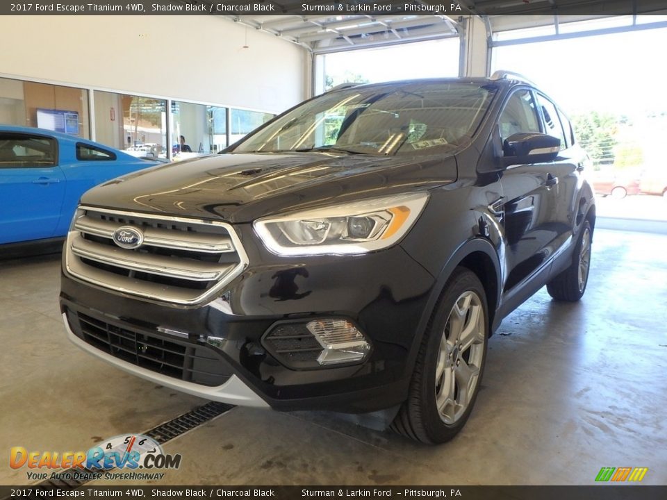 2017 Ford Escape Titanium 4WD Shadow Black / Charcoal Black Photo #4