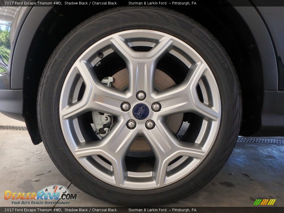 2017 Ford Escape Titanium 4WD Shadow Black / Charcoal Black Photo #5