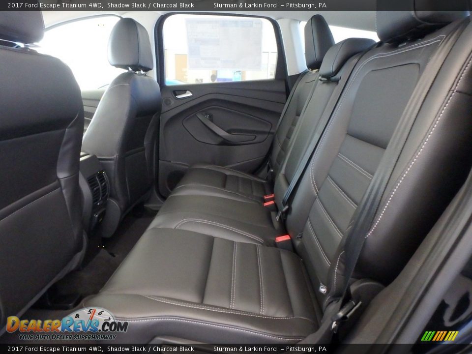 2017 Ford Escape Titanium 4WD Shadow Black / Charcoal Black Photo #7