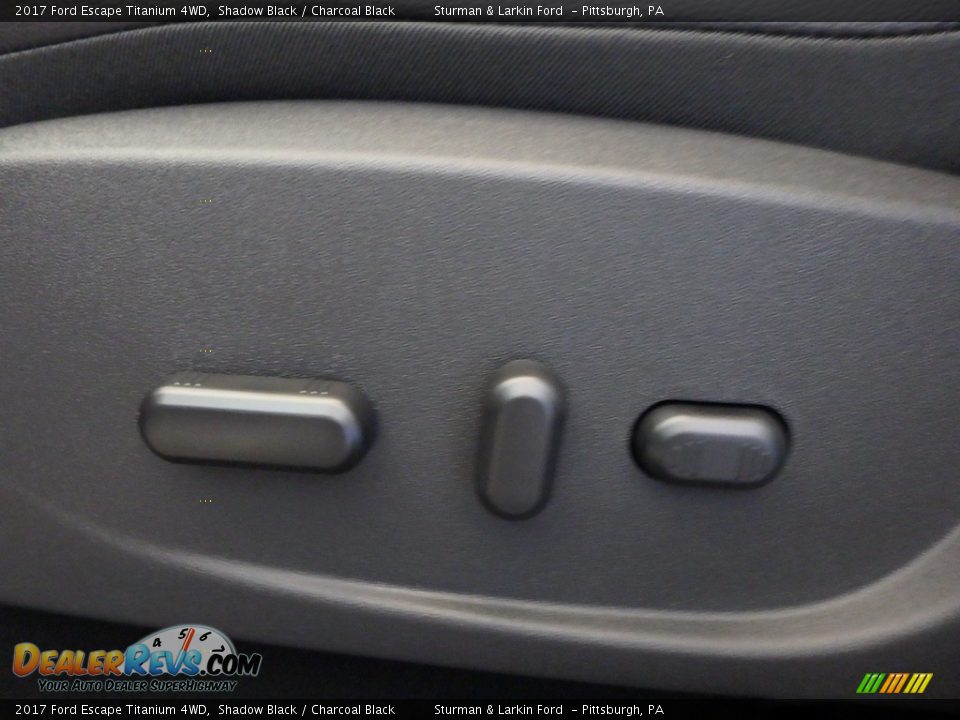 2017 Ford Escape Titanium 4WD Shadow Black / Charcoal Black Photo #11