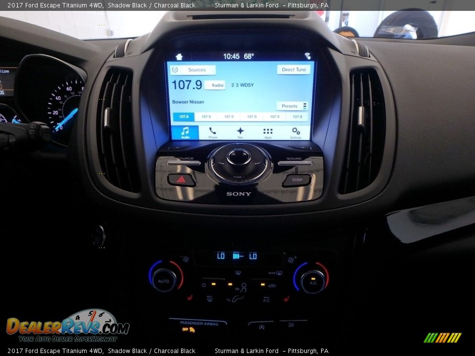 2017 Ford Escape Titanium 4WD Shadow Black / Charcoal Black Photo #13