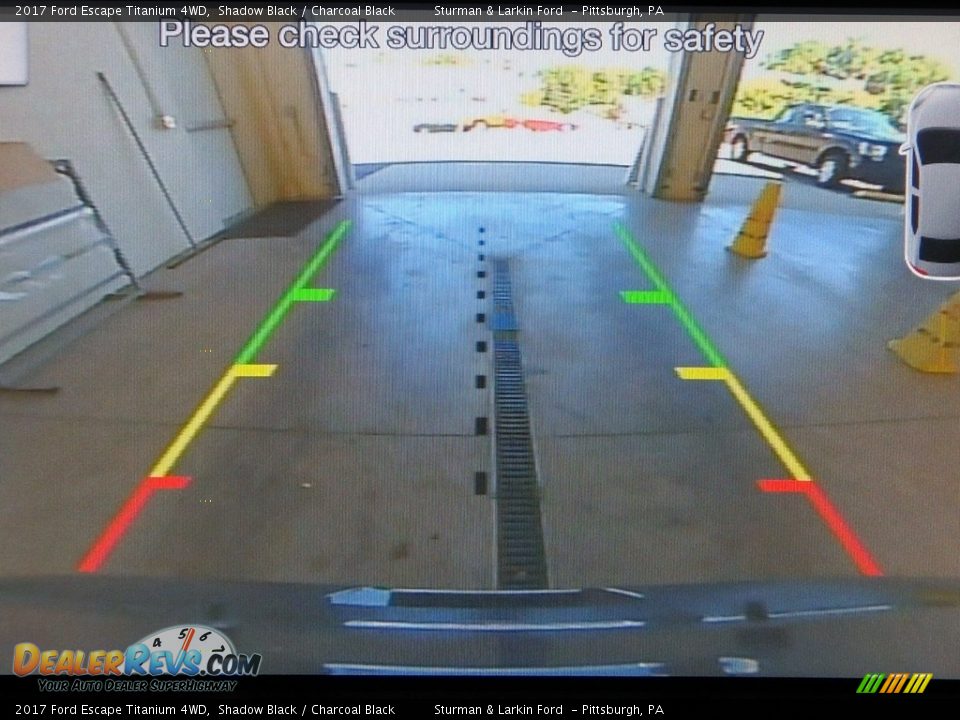 2017 Ford Escape Titanium 4WD Shadow Black / Charcoal Black Photo #14