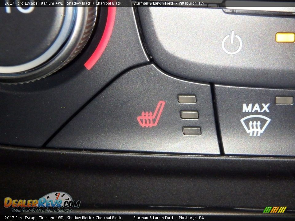 2017 Ford Escape Titanium 4WD Shadow Black / Charcoal Black Photo #15