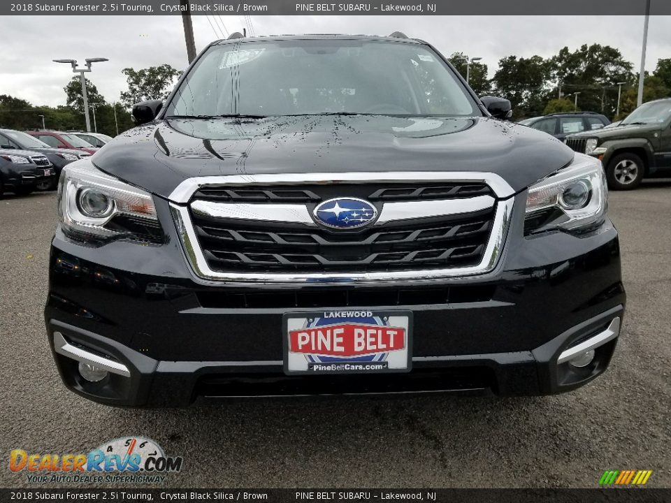 2018 Subaru Forester 2.5i Touring Crystal Black Silica / Brown Photo #2