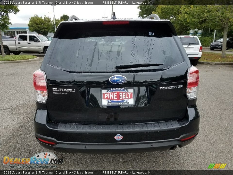 2018 Subaru Forester 2.5i Touring Crystal Black Silica / Brown Photo #5