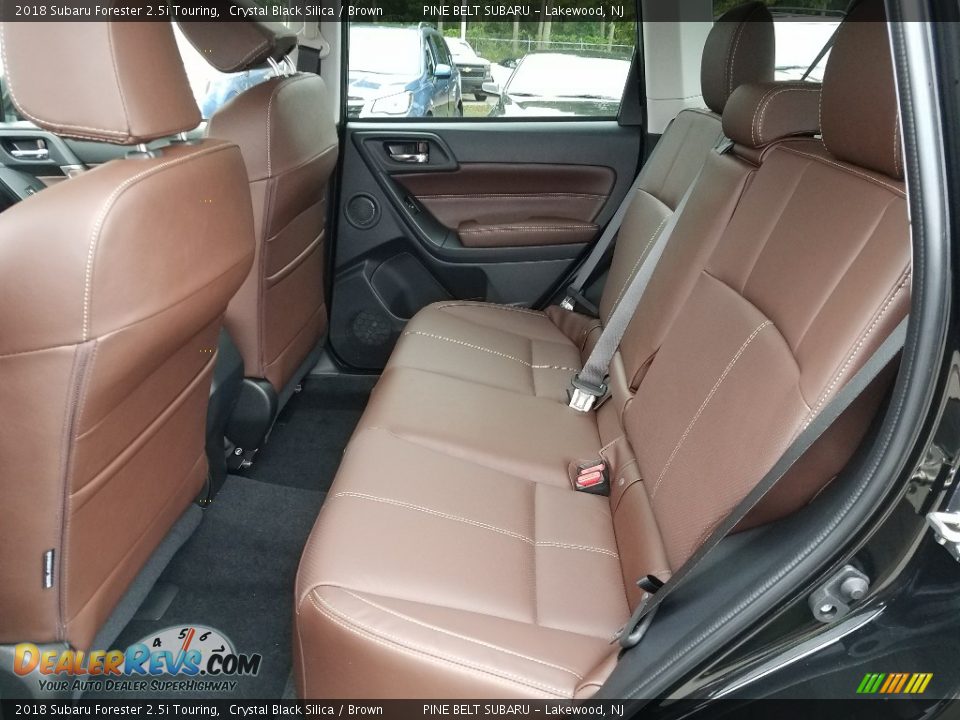 2018 Subaru Forester 2.5i Touring Crystal Black Silica / Brown Photo #6