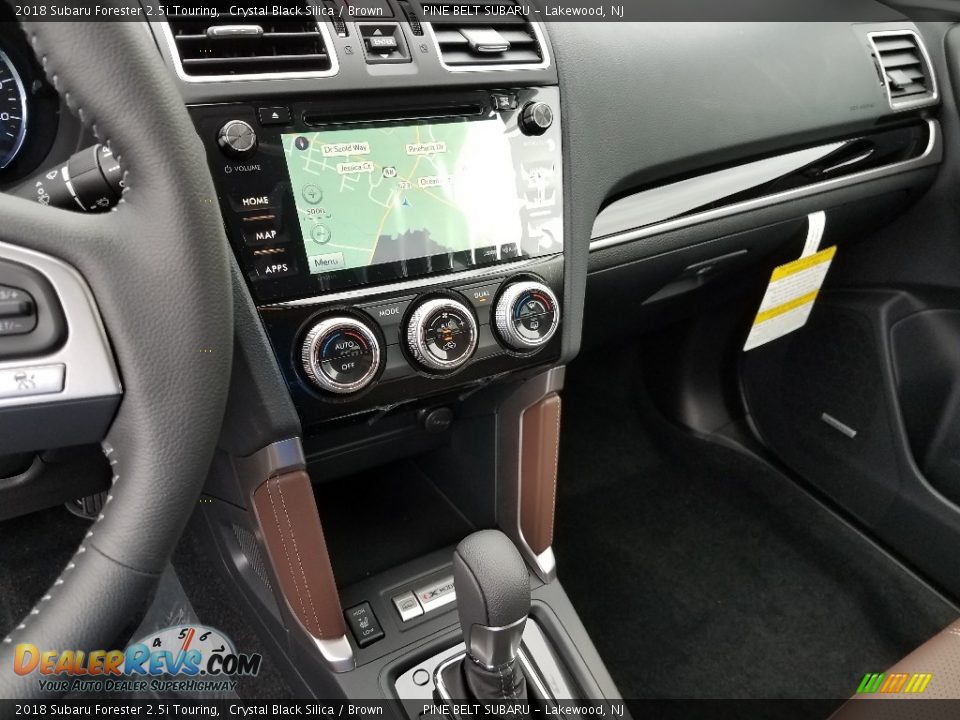 2018 Subaru Forester 2.5i Touring Crystal Black Silica / Brown Photo #10