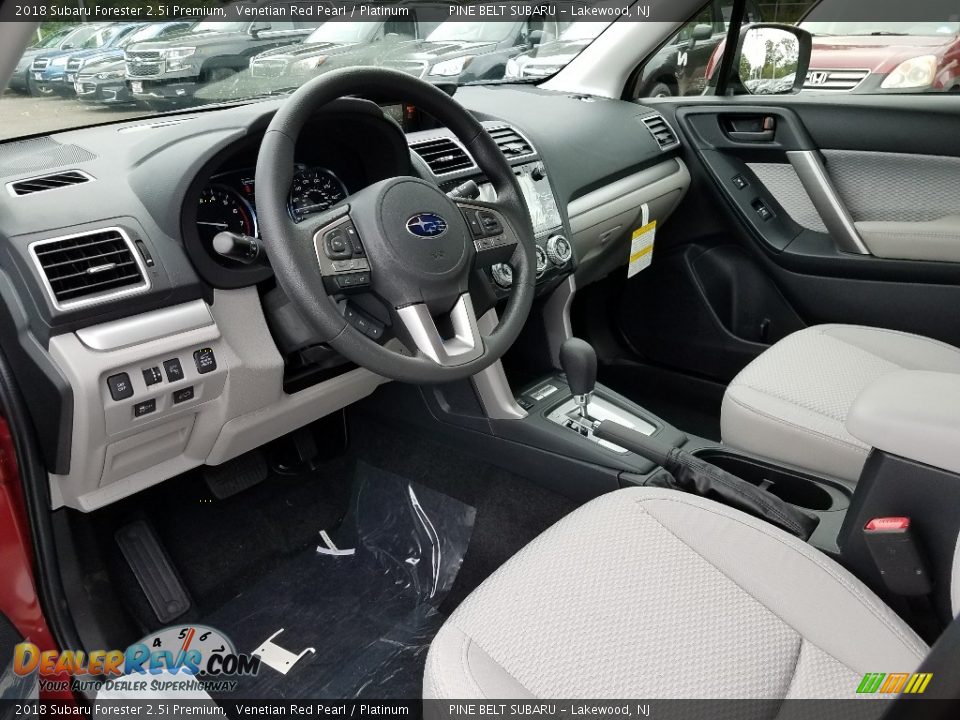 Platinum Interior - 2018 Subaru Forester 2.5i Premium Photo #7