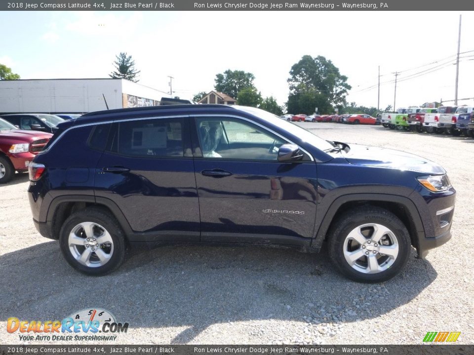 2018 Jeep Compass Latitude 4x4 Jazz Blue Pearl / Black Photo #6