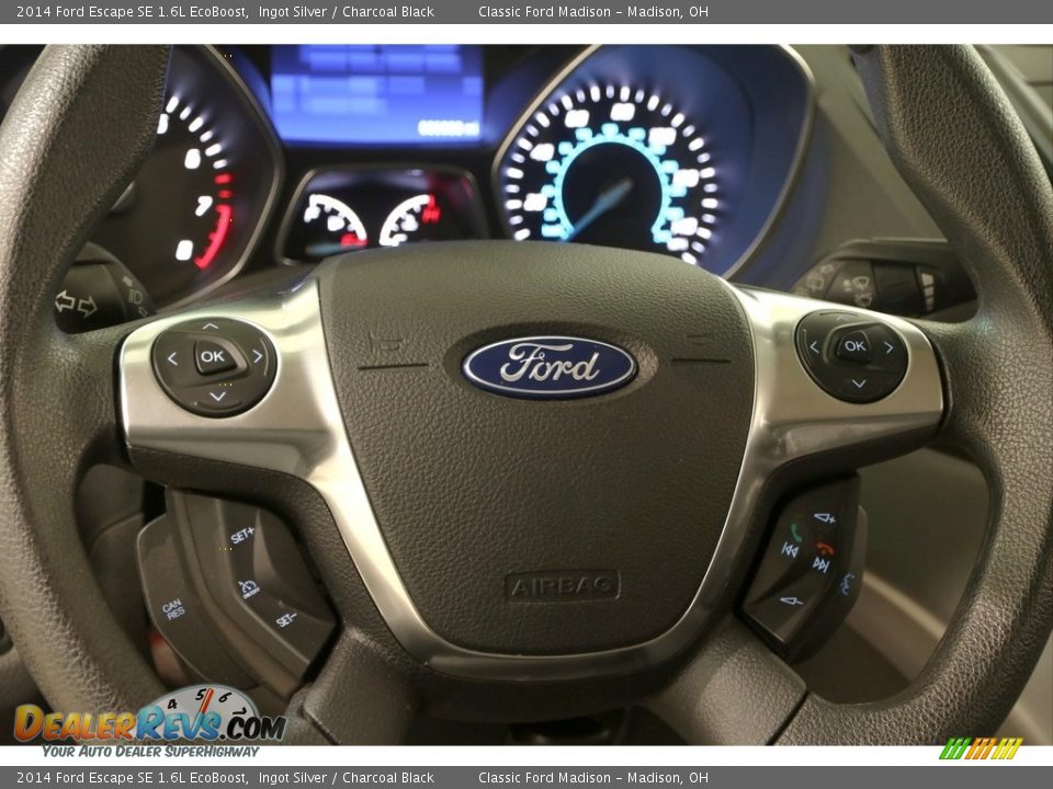 2014 Ford Escape SE 1.6L EcoBoost Ingot Silver / Charcoal Black Photo #7