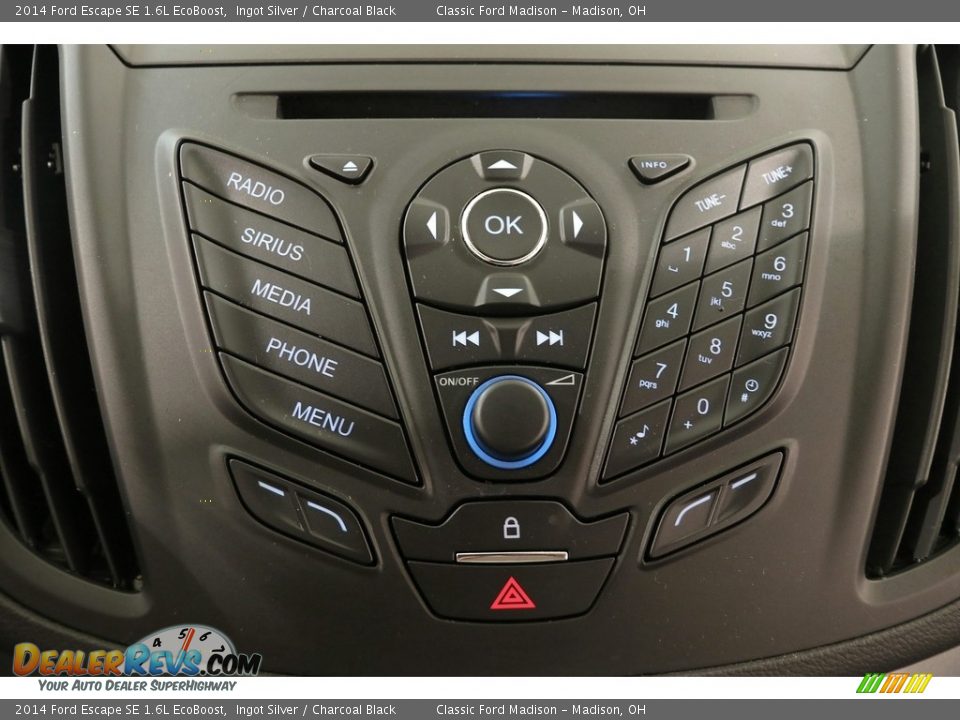 2014 Ford Escape SE 1.6L EcoBoost Ingot Silver / Charcoal Black Photo #12