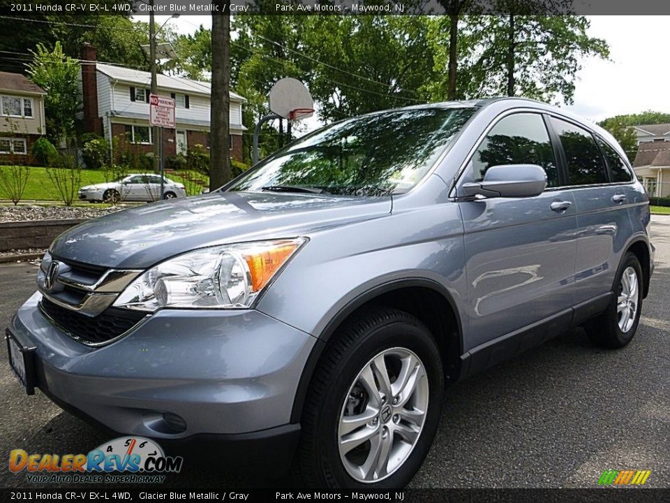 2011 Honda CR-V EX-L 4WD Glacier Blue Metallic / Gray Photo #1