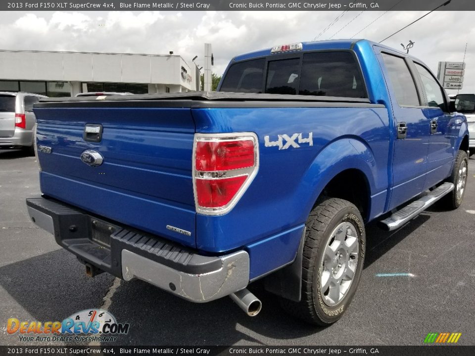 2013 Ford F150 XLT SuperCrew 4x4 Blue Flame Metallic / Steel Gray Photo #2