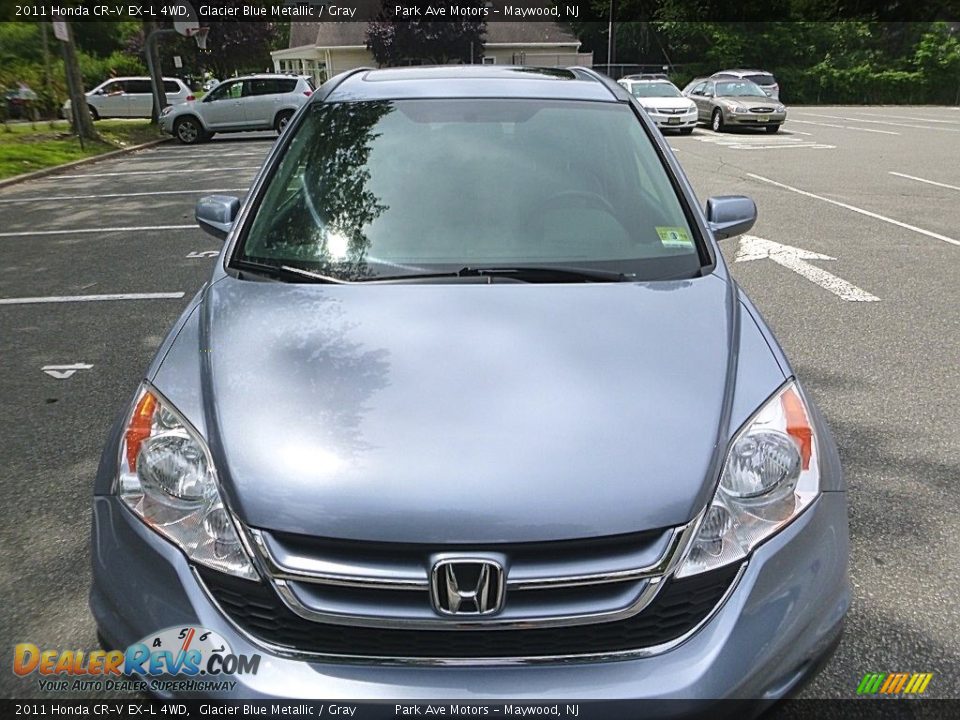 2011 Honda CR-V EX-L 4WD Glacier Blue Metallic / Gray Photo #8