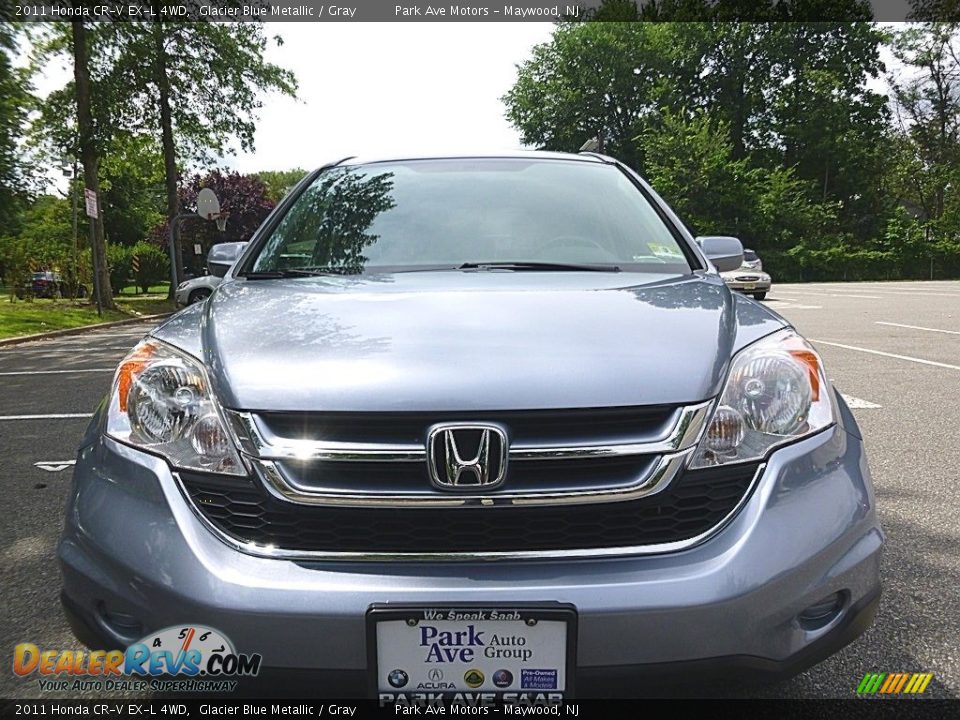 2011 Honda CR-V EX-L 4WD Glacier Blue Metallic / Gray Photo #9