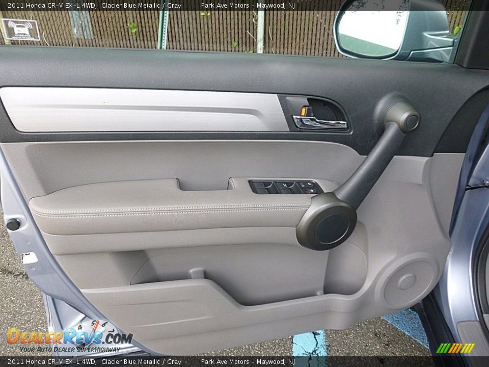 2011 Honda CR-V EX-L 4WD Glacier Blue Metallic / Gray Photo #10