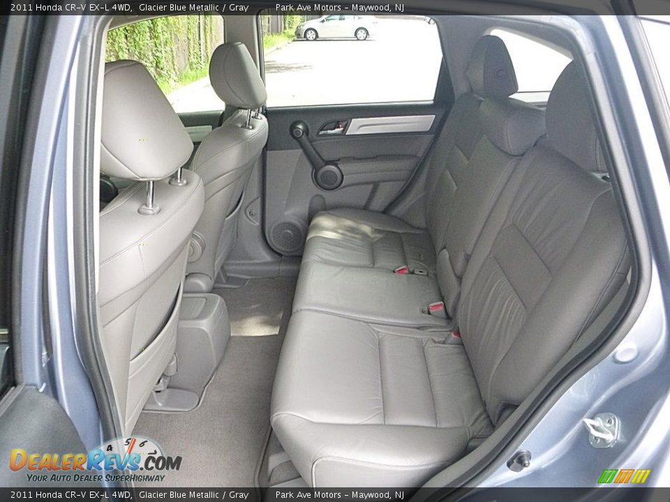 2011 Honda CR-V EX-L 4WD Glacier Blue Metallic / Gray Photo #16