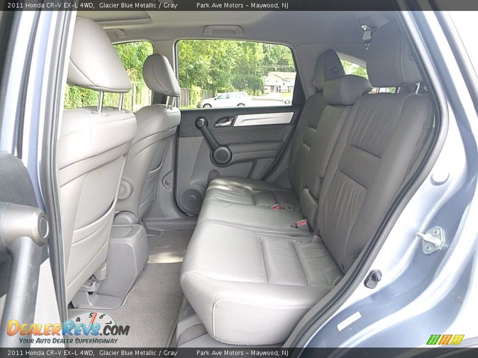 2011 Honda CR-V EX-L 4WD Glacier Blue Metallic / Gray Photo #17
