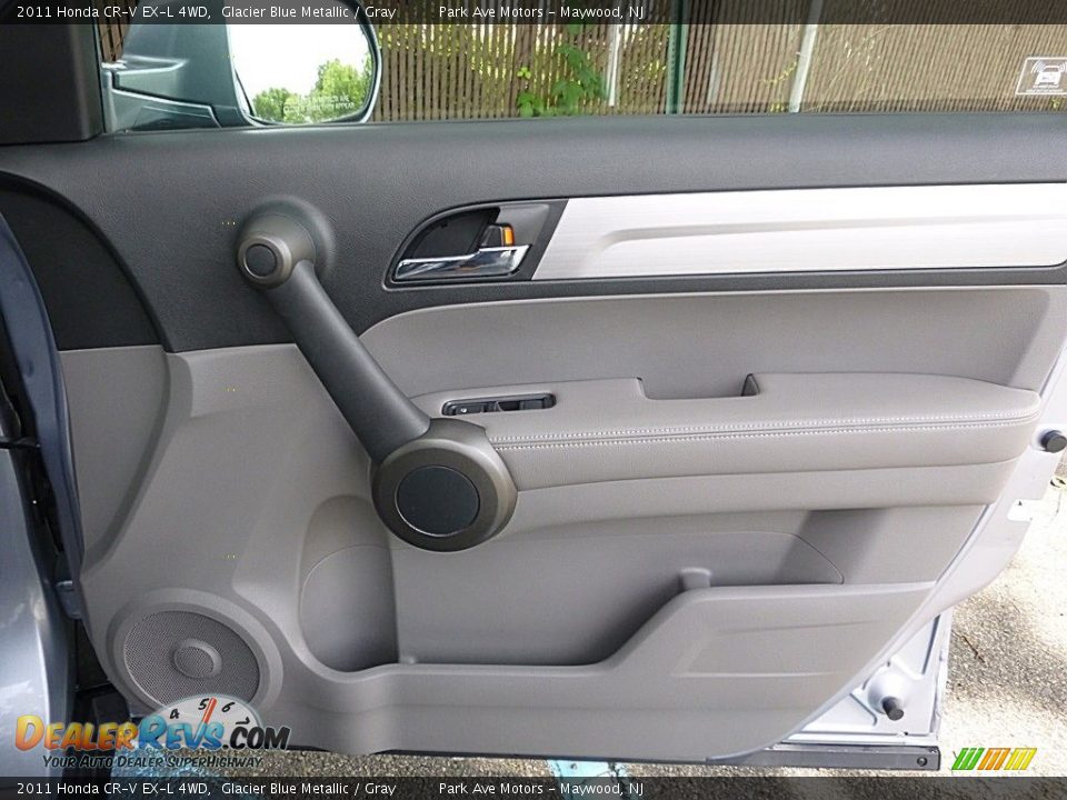 2011 Honda CR-V EX-L 4WD Glacier Blue Metallic / Gray Photo #18