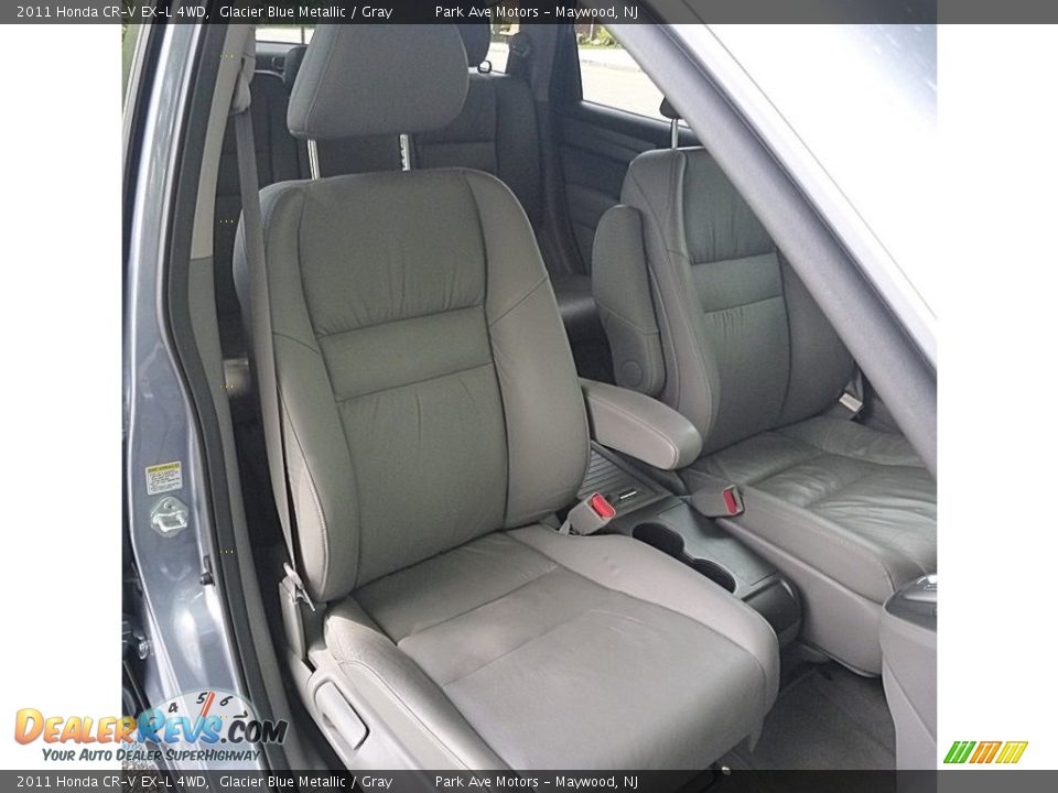 2011 Honda CR-V EX-L 4WD Glacier Blue Metallic / Gray Photo #19