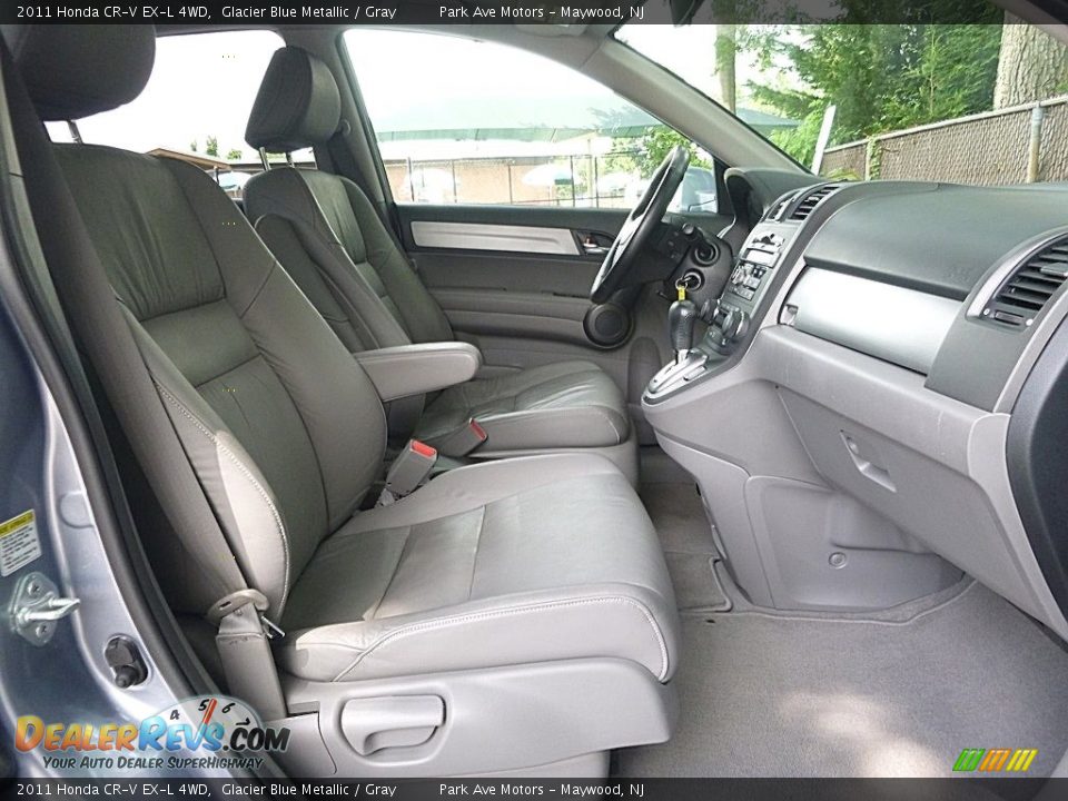 2011 Honda CR-V EX-L 4WD Glacier Blue Metallic / Gray Photo #21