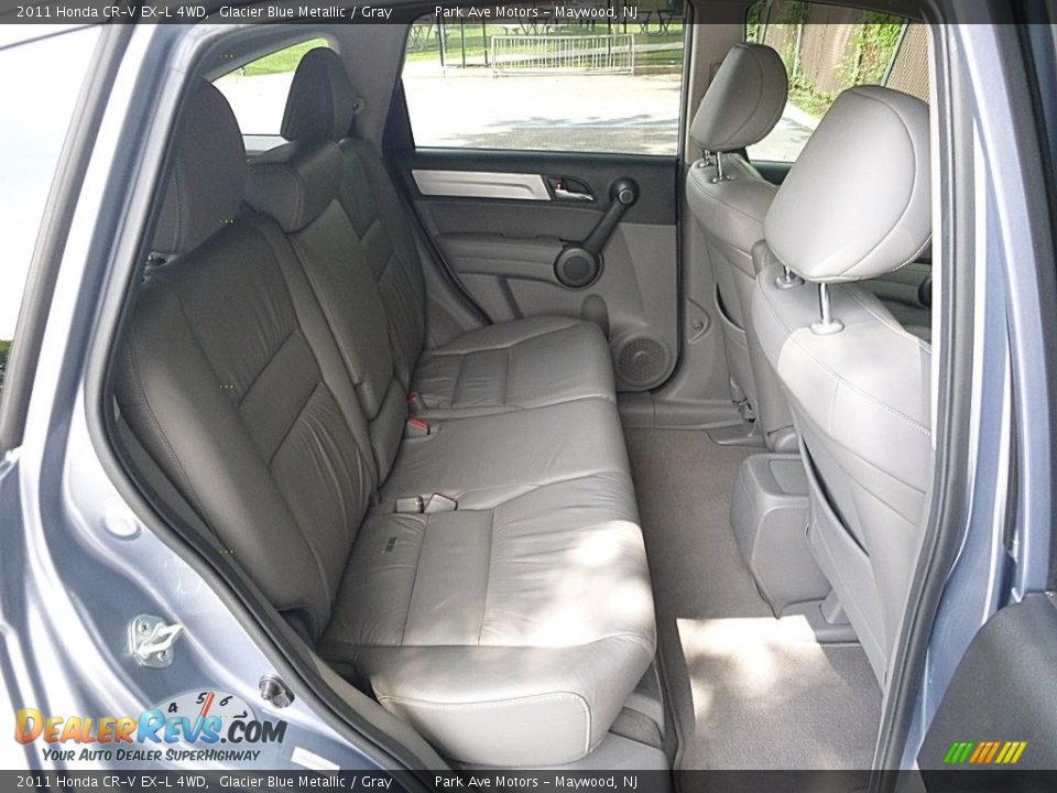 2011 Honda CR-V EX-L 4WD Glacier Blue Metallic / Gray Photo #24