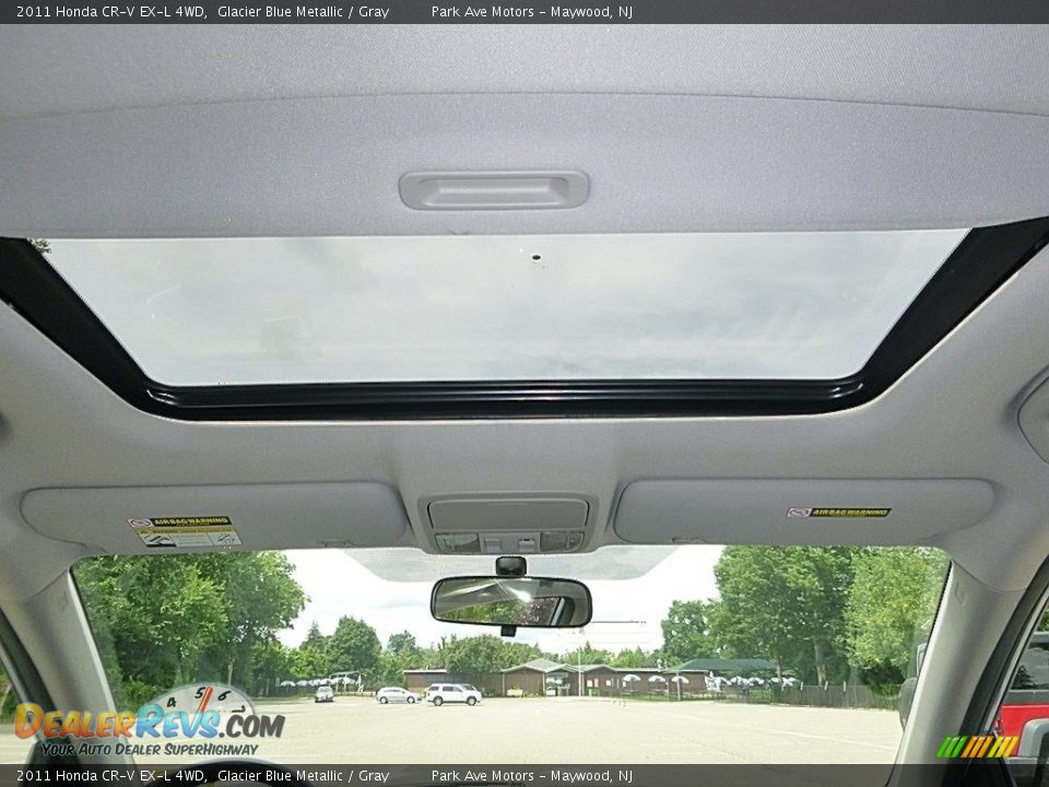 2011 Honda CR-V EX-L 4WD Glacier Blue Metallic / Gray Photo #26