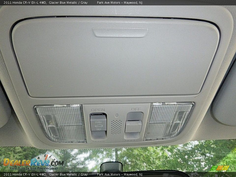 2011 Honda CR-V EX-L 4WD Glacier Blue Metallic / Gray Photo #32