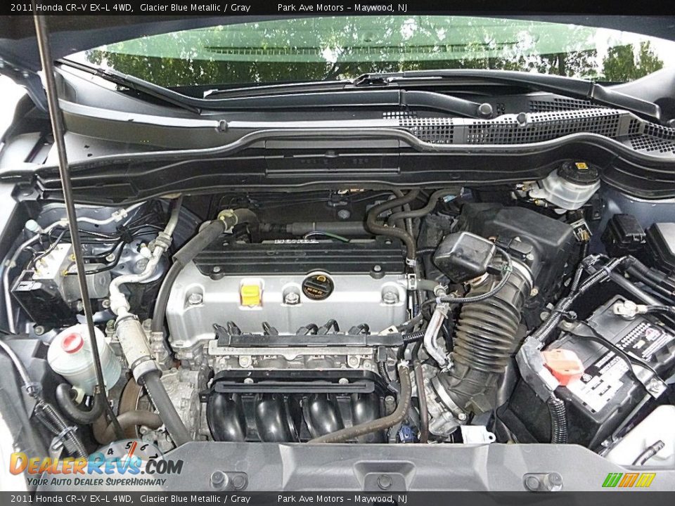 2011 Honda CR-V EX-L 4WD Glacier Blue Metallic / Gray Photo #34