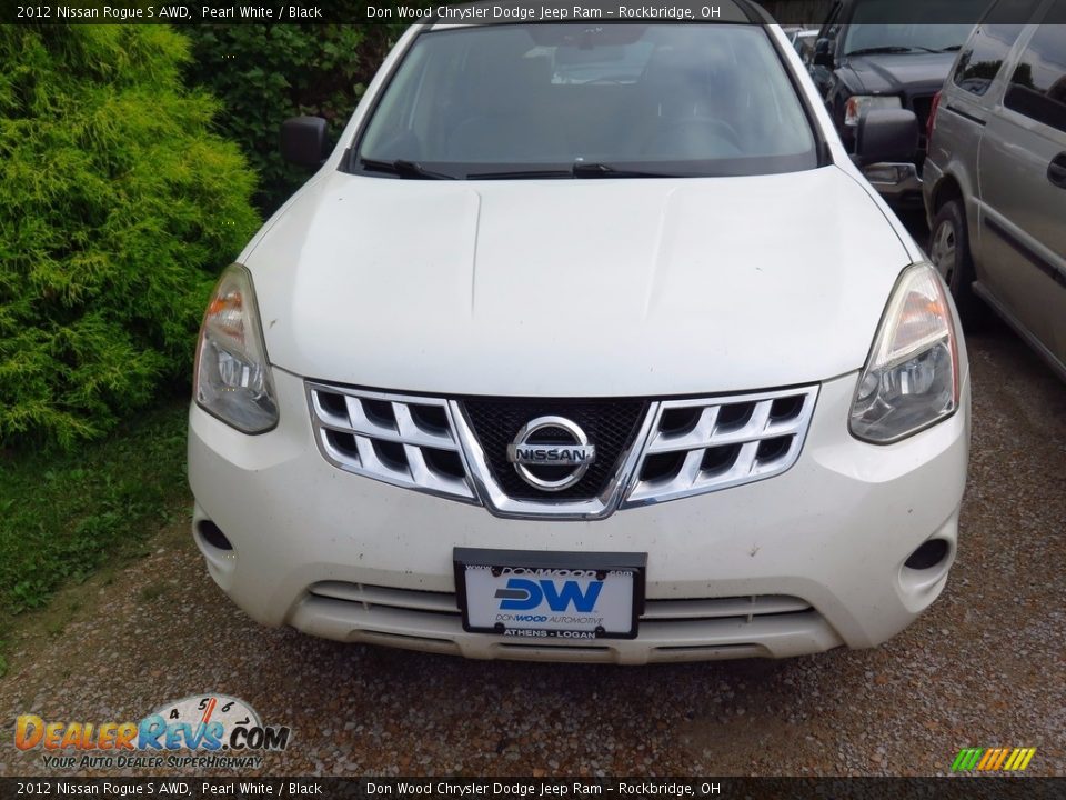 2012 Nissan Rogue S AWD Pearl White / Black Photo #2