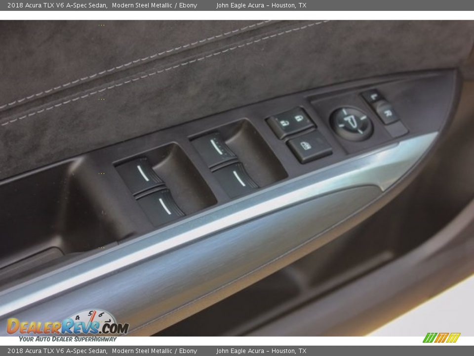 2018 Acura TLX V6 A-Spec Sedan Modern Steel Metallic / Ebony Photo #15